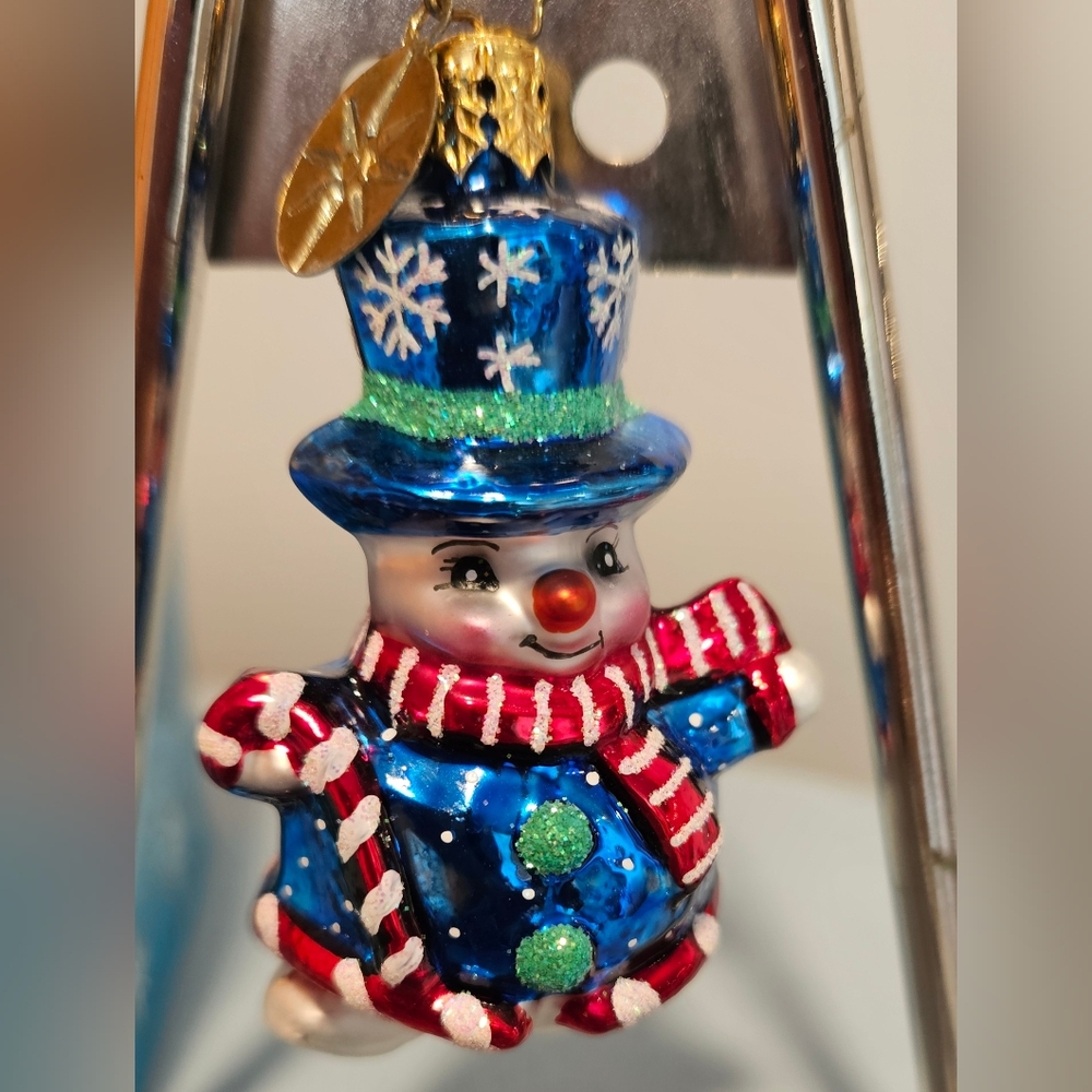 Christopher Radko Vintage Snowman  Gloss Ornament